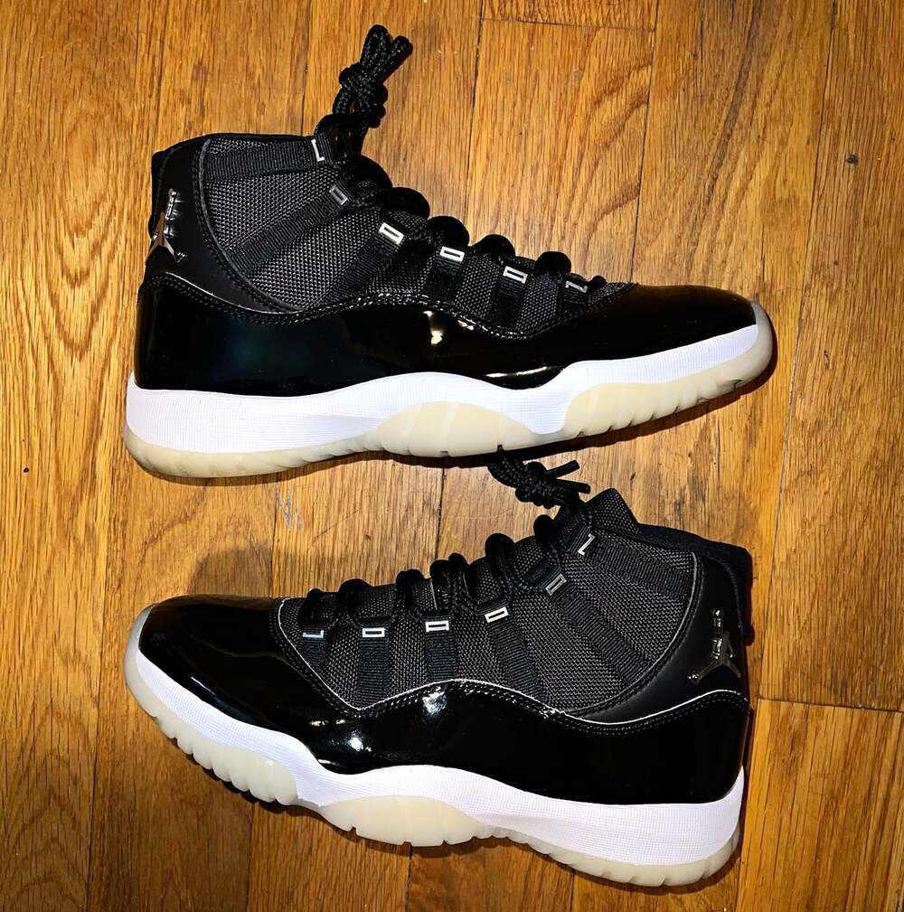 Nike Air Jordan 11 XI Jubilee 25th Anniversary Black/White Men Size 8/Women 9.5